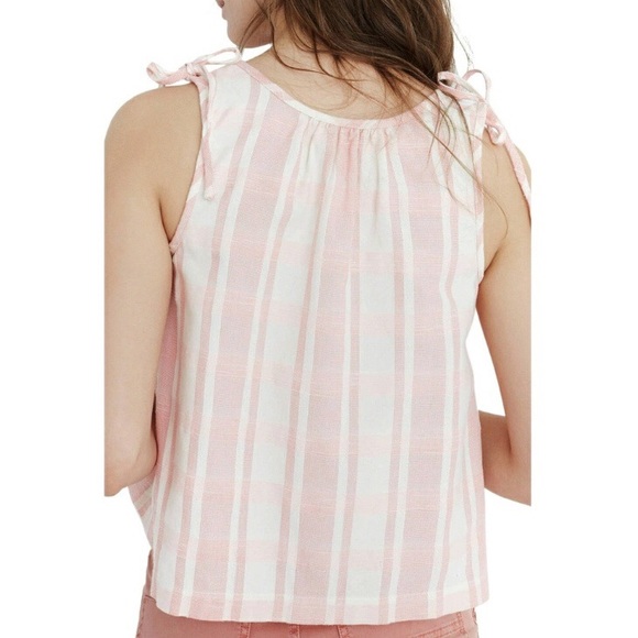 Madewell Plaid swing crop top size XL - Picture 2 of 6